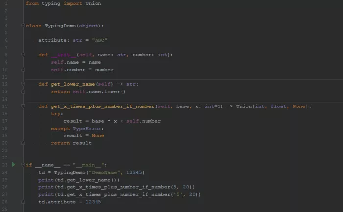 Code: Beispiel-Klasse mit Funktionen